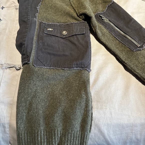 Diesel 100% Wool Army Green Sweater - Picture 3 of 4